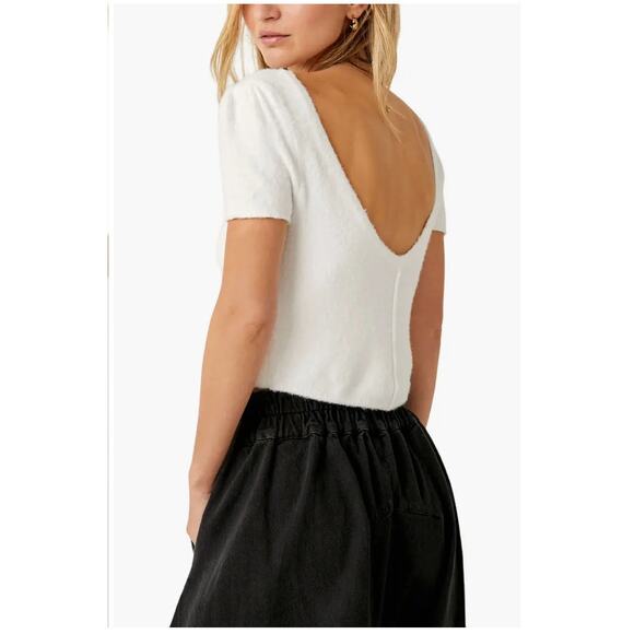 NWT FREE PEOPLE CROPPED SWEATER WOMEN’S SIZE XL - Picture 5 of 6